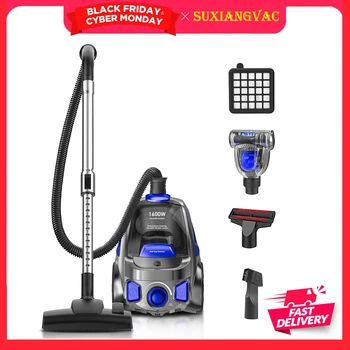 1600W Bagless Canister Vacuum 1