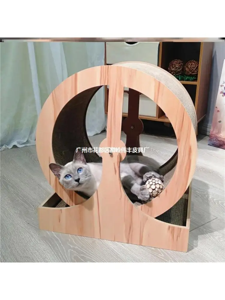 

Cat Sports Weight Loss Device Treadmill Roller Claw Device Rotating Ferris Wheel Column Grinding Corrugated Paper Cat Climbing
