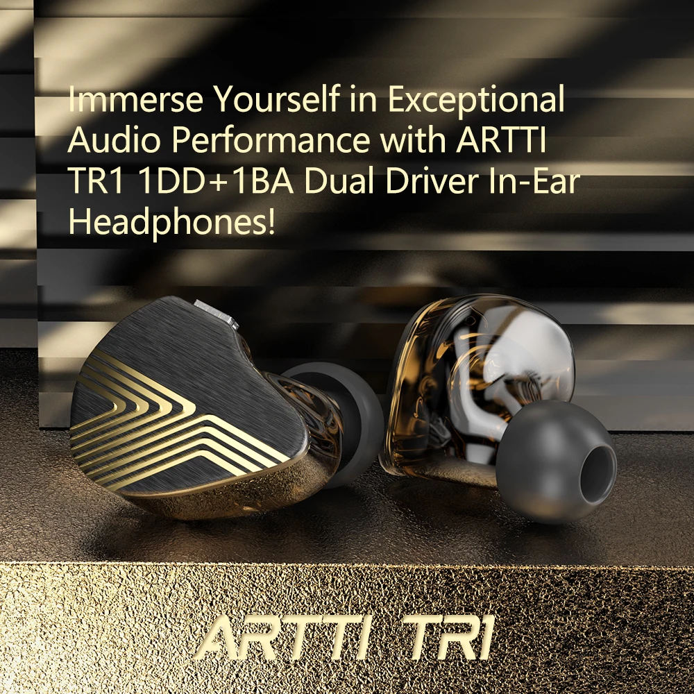 ARTTI TR1 1DD+1BA Wired HiFi Best In Ear IEMs Earphones