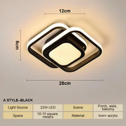 Modern Minimalist LED Ceiling Light (Cold White)