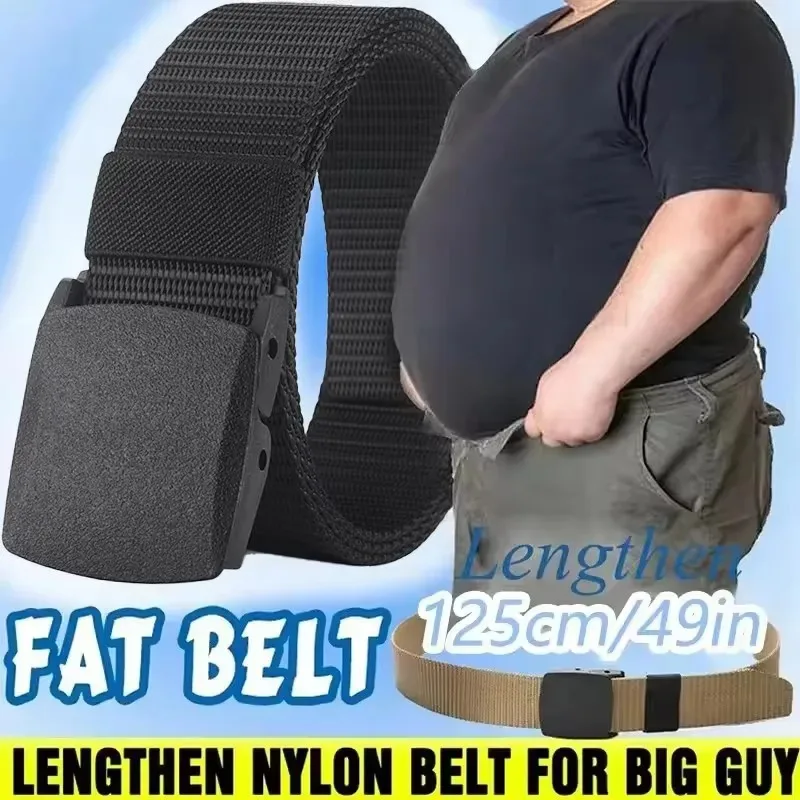 Nylon Belt Automatic Buckle Outdoor Multifunctional Tactical Canvas Light Comfortable Non-metal