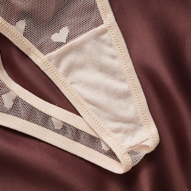 mesh low rise thong side view