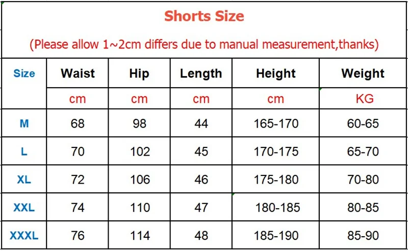 Description Picture 2 of itemMen's lightweight summer shorts, running and fitness shorts, gym quick drying shorts, drawstring sports and casual shorts, four