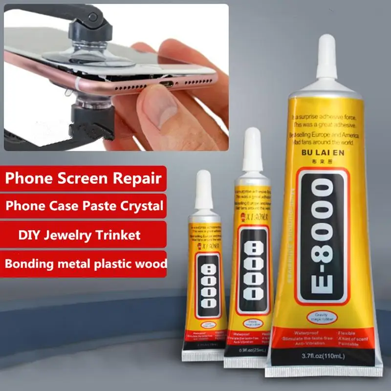 1pc 15/50/110ml E8000 Glue Mobile Phone Touch Screen Repair of Warped Screen Frame Sealant Repair Household DIY Universal Glue 2