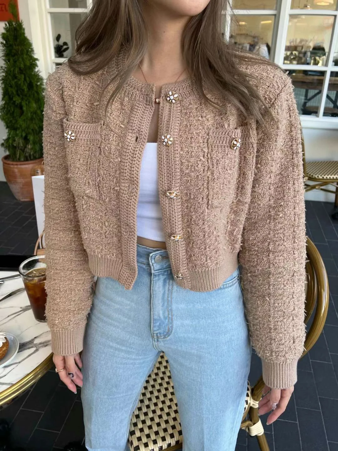 

Korean Short Sweater Cardigan Women Casual Soft Knit Gilet Coats Loose Fall Winter Knitwears Jackets New Elegant Tops Casaco