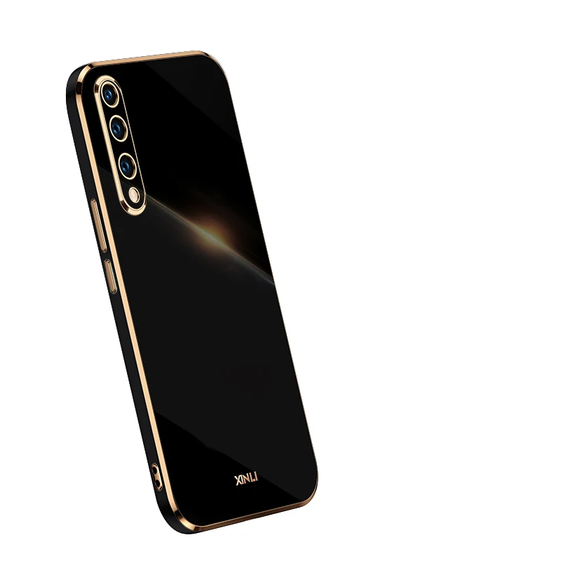 Luxury Square Plating Shockproof Soft TPU Silicone Case