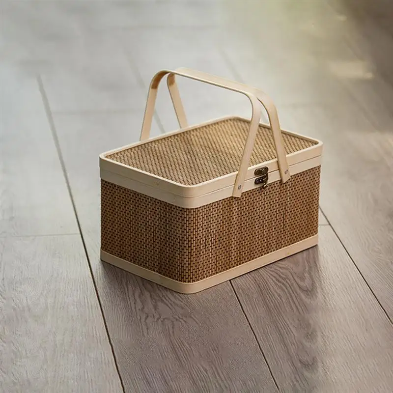 Seagrass Plant Basket Breakfast Serving Tray Snacks Basket Woven Bread Basket Wicker Serving Basket Woven Picnic Basket