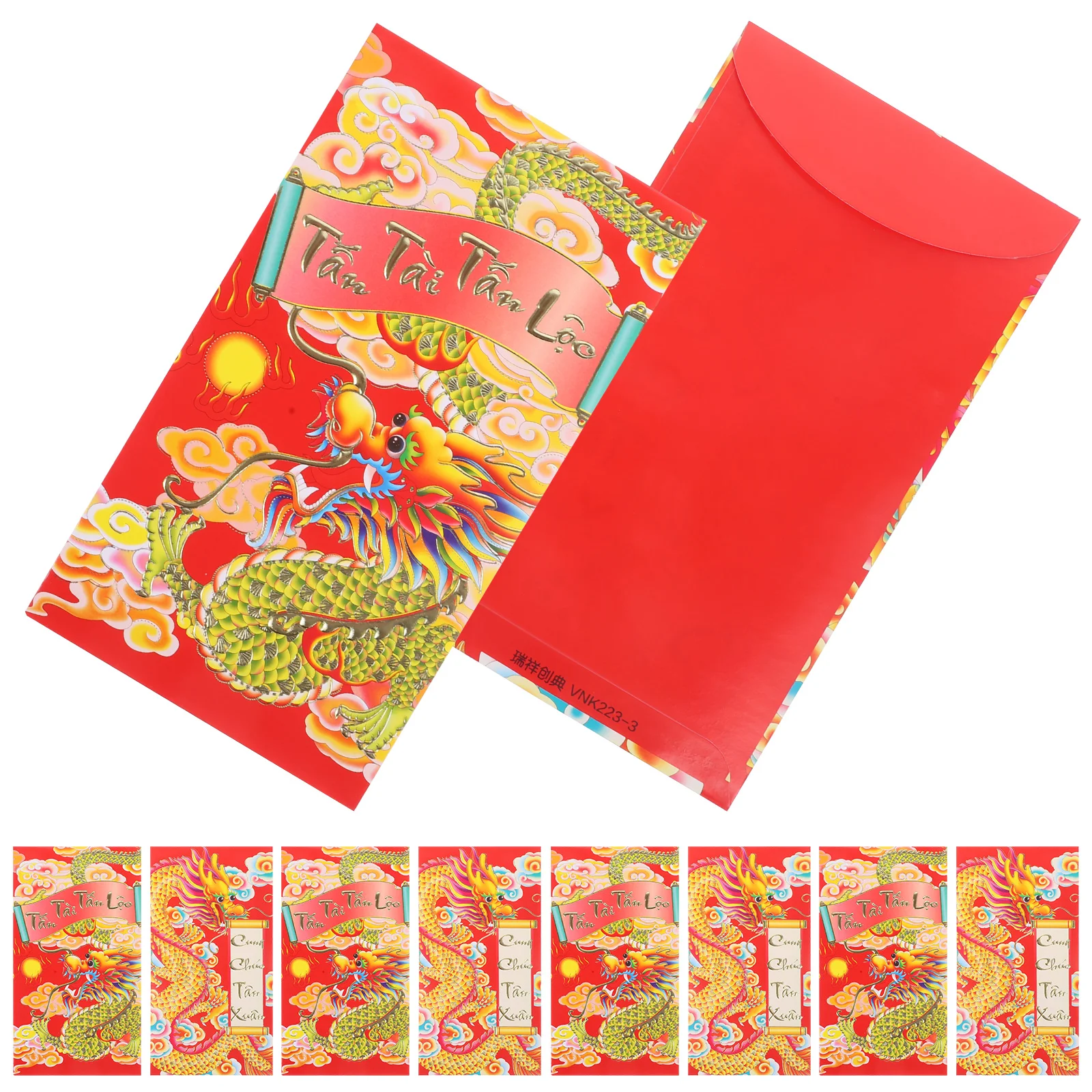 HongBao Chinese Style Red Envelopes New Year Money Packets Lucky Money Bags Red Envelopes Pockets (Mixed Style)