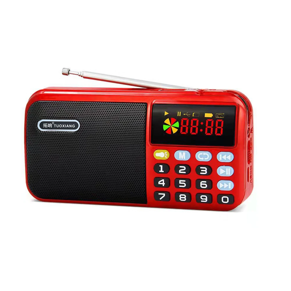 Портативный FM-радиоприемник C-803, Мини Портативный цифровой USB TF ...