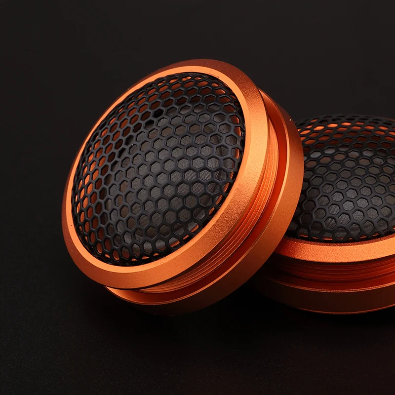 자동차 실크 돔 스피커 도어 고음 스피커, 최대 100w, 고음 스피커 경적 라우드 스피커, 와이어 정전용량, 1 쌍, 2 개 