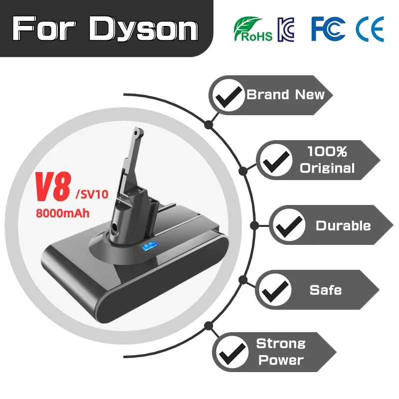 

for Dyson Battery SV12 6800mAh 100Wh Replacement battery for Dyson V10 battery V10 Absolute V10 Fluffy cyclone SV12