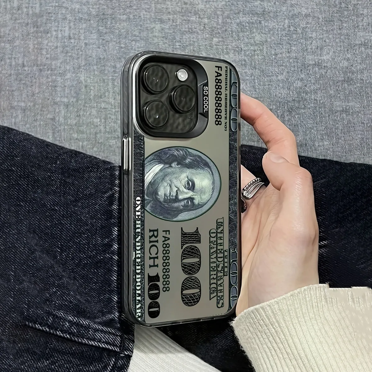 Matte Phone Case with US Dollar Bill Design
