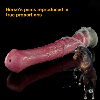 FAAK horse dildo Long anal plug Realistic Ejaculation Squirting Dildo With Suction Cup Animal Penis Silicone Sexy Toys For Women 3