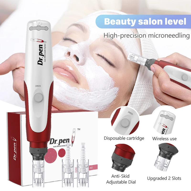 Micro Skin Pen Wireless Electric Skin Repair Tool Kit Derma Stamp Therapy Care Device Dr Pen Ultima N2 derma stamp microneedling derma pen