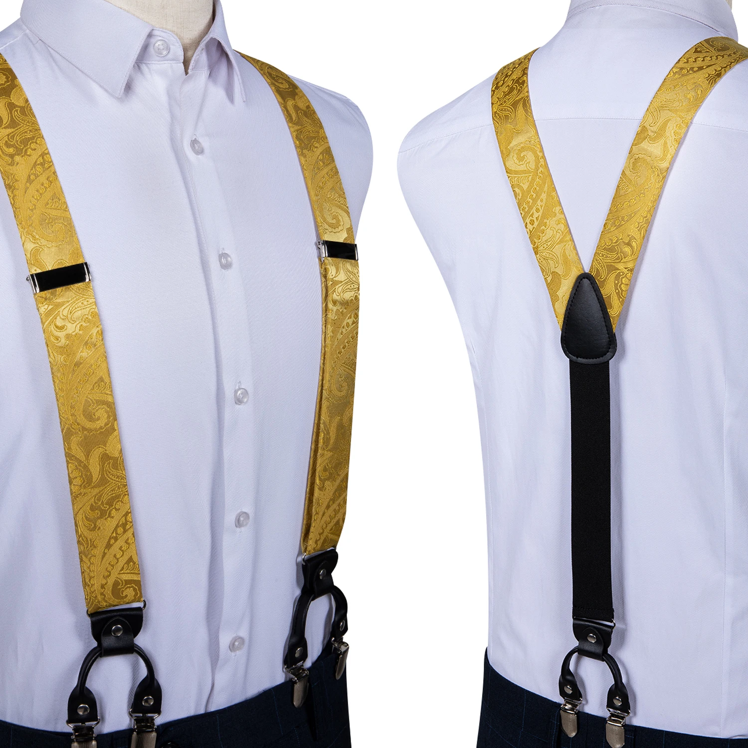 Bretelle da uomo Bowtie Set Elastico Y Forma Stile Donne Bretelle