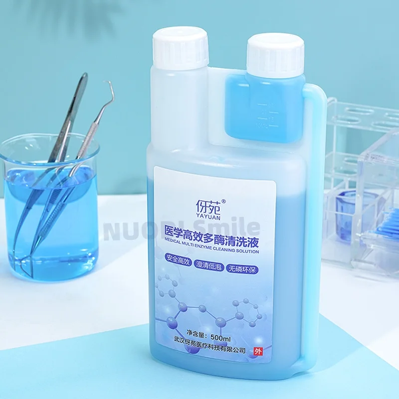 Matériaux dentaires médical Solution de nettoyage multi-enzymes Agent Instrument buccal détergent multi-enzymatique concentré sûr efficace 1 Matériaux dentaires médical Solution de nettoyage multi-enzymes Agent Instrument buccal détergent multi-enzymatique concentré sûr efficace 1