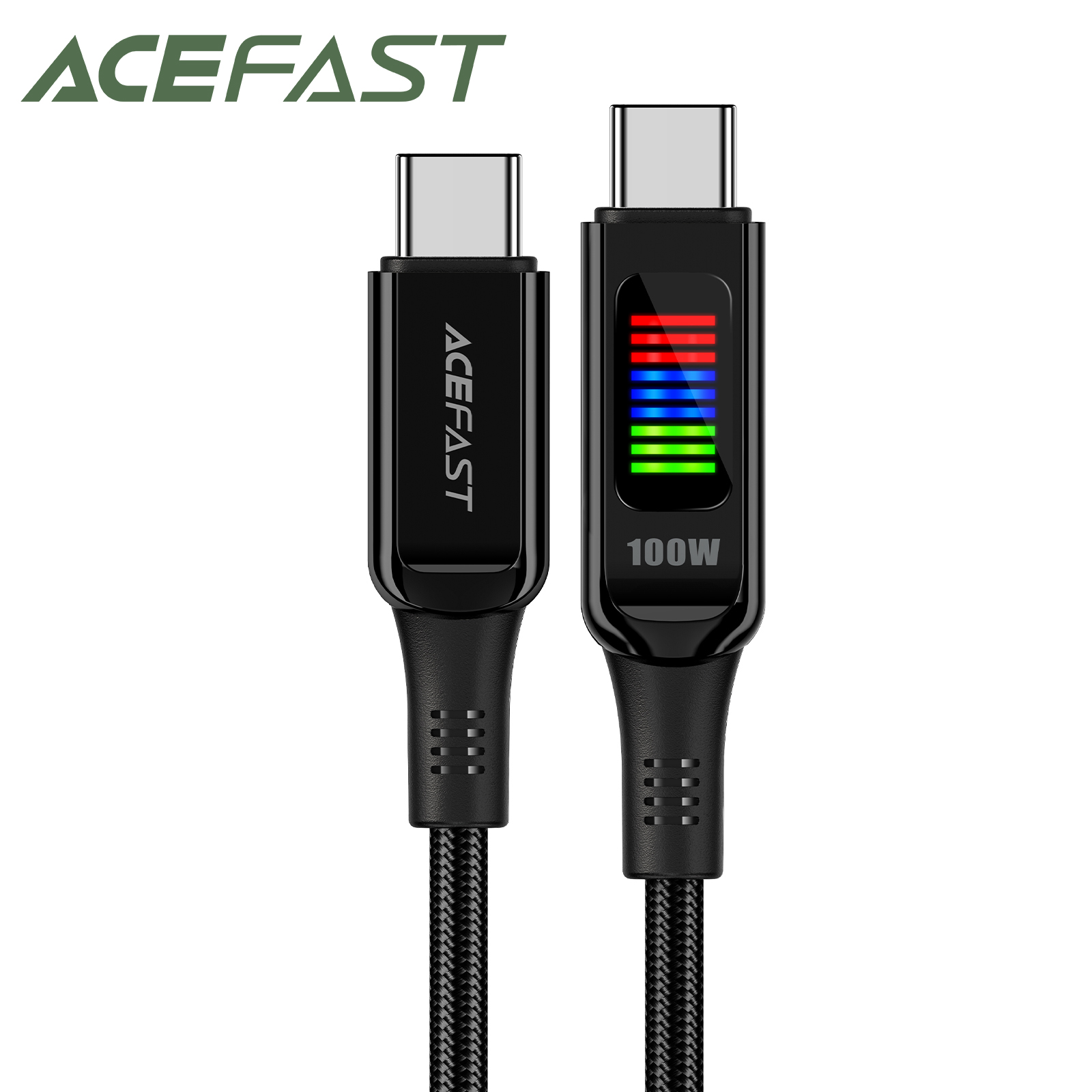 ACEFAST C7-03 USB C to USB Type C Fast Charging 20V5A Cable For Samsung S24 S23 Quick Fast Charge Wired PD Cord with LED Display