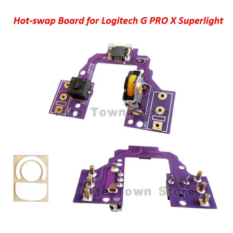 Substituição do Mouse Placa Mãe Hot-swap Botão Placa para Logitech g Pro x Superlight Gaming Mouse Fit Kailh Ttc Omron Micro Switc - Imagem 3