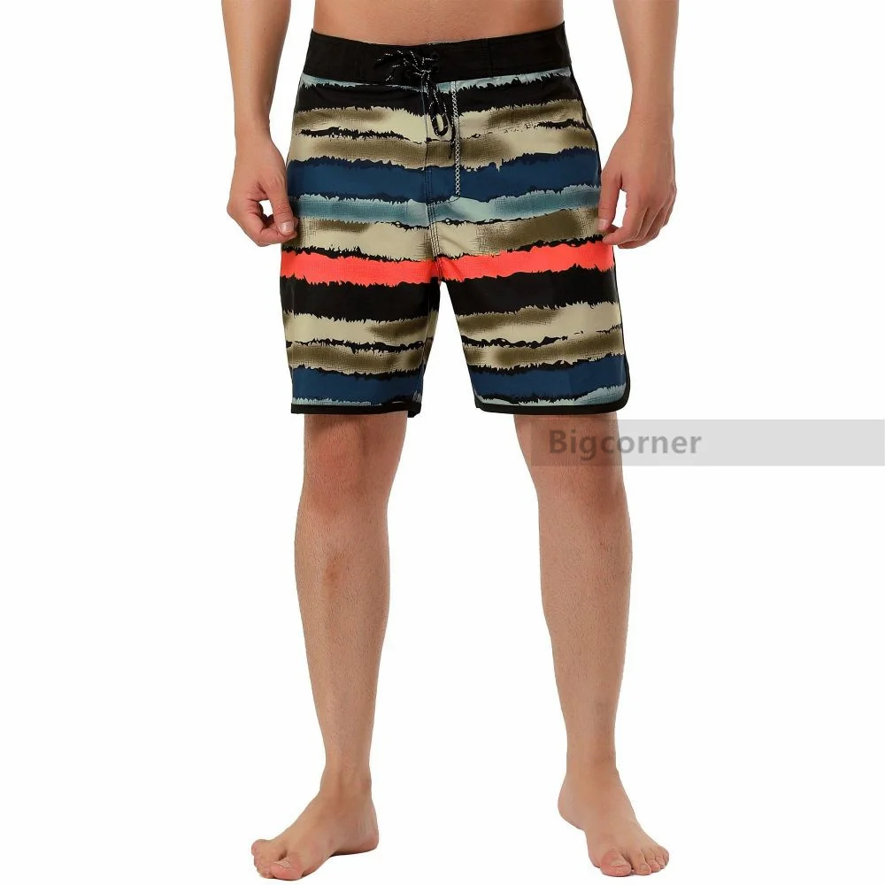 

Мужские пляжные шорты-бермуды, быстросохнущие водонепроницаемые с карманами и штампованным логотипом, 46 см/18 дюймов, # A1