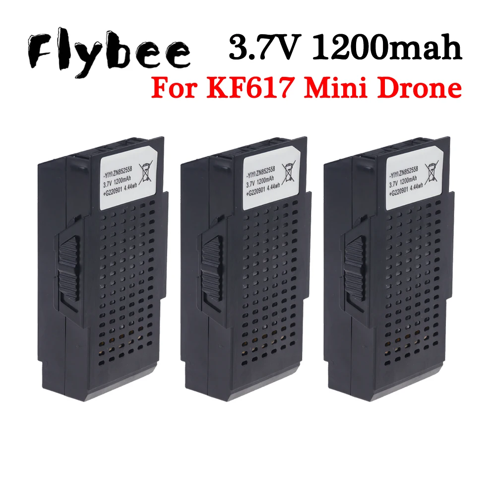 

Автомобильный мини-Дрон KF617, оригинальный запасной аккумулятор, 3,7 в, 1200 мАч, литий-полимерный аккумулятор для KF617, 4K, камера, аксессуары для радиоуправляемого квадрокоптера