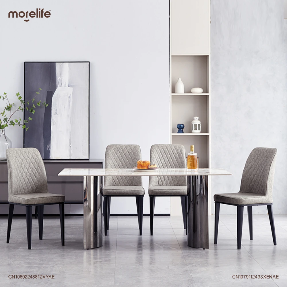 Spersonalizowane krzesło skórzane krzesła do jadalni restauracji Hotel pojedyncze krzesło nowoczesny minimalizm dom europejski-stylowe meble K01
