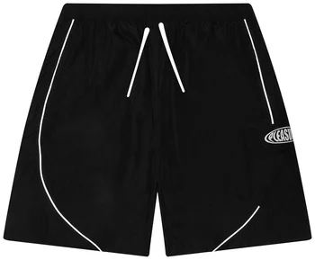 2026 New Logo Print Mens White Piping Drawstring Shorts Loose Street Quick Dry Casual Male Sports Cargo Pocket Shorts 1