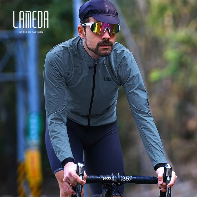 

LAMEDA Cycling Jersey Men Women Spring Autumn Windbreaker Windproof Clothes MTB Road Bike Bicycle Long Sleeve Coat With Pockets