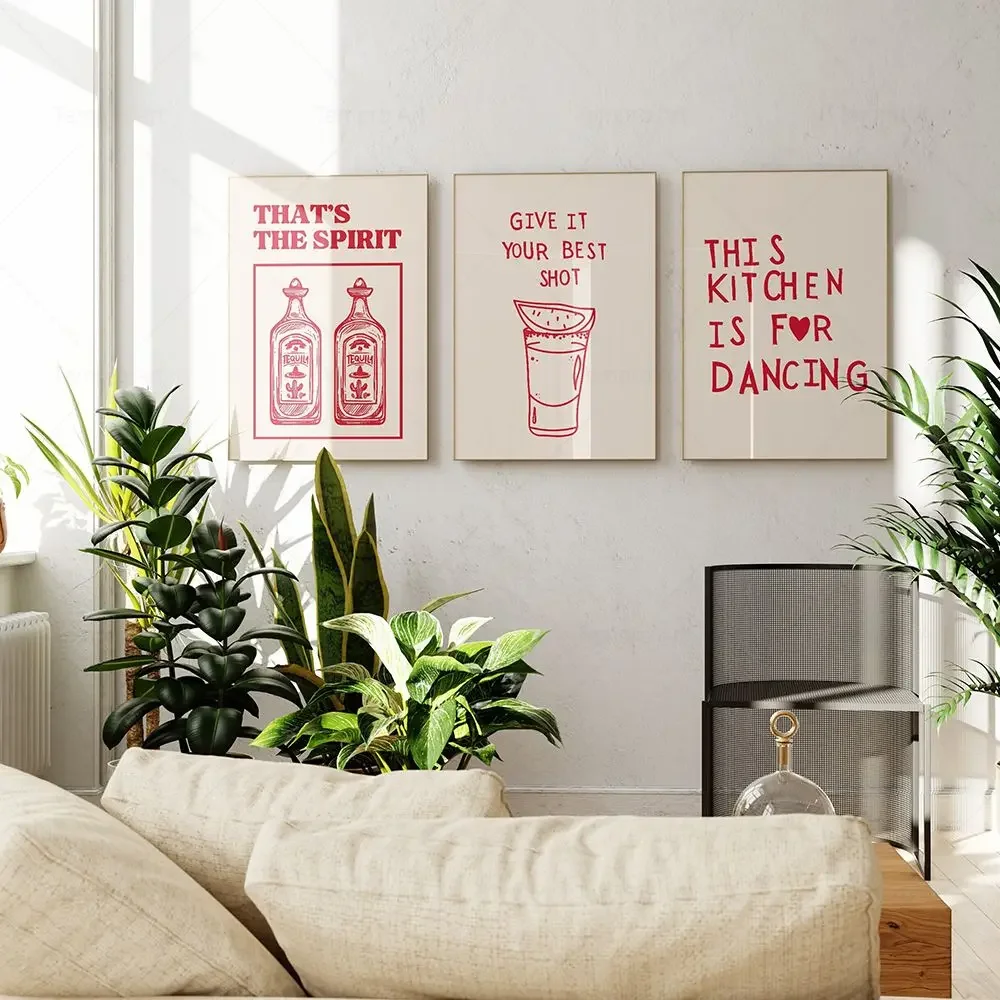 aesthetic kitchen cute cooking wall art pictures decor minimalist