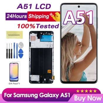 INCELL LCD Per Samsung A51 LCD A515F A515F/DS A515FD Display LCD Touch Screen con Telaio Digitizer Assembly A515F Sostituzione