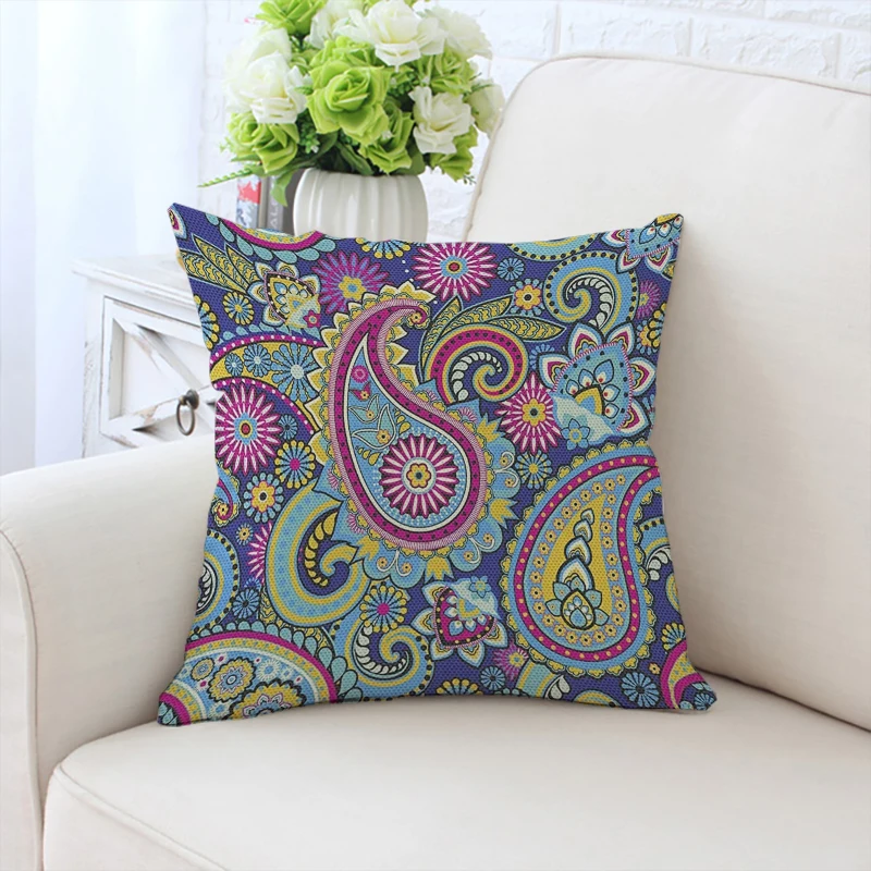 

Bohemian Decorative Pillowcase Decor 40x40 Cushion Cover Luxury Couple Pillow Pillowcases for Pillows 45x45 Car Decoration Sofa