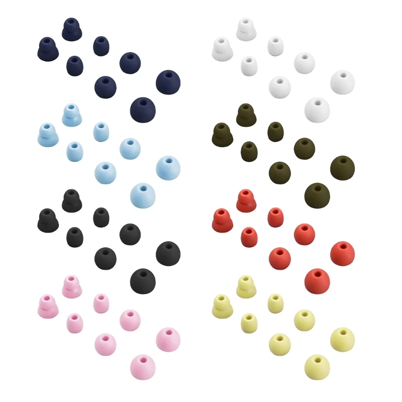 8Pcs Silicone In-Ear Bluetooth-compatible Earphone Case For Beats Flex / X Covers Ear Caps Pads Bud Earbuds Eartips