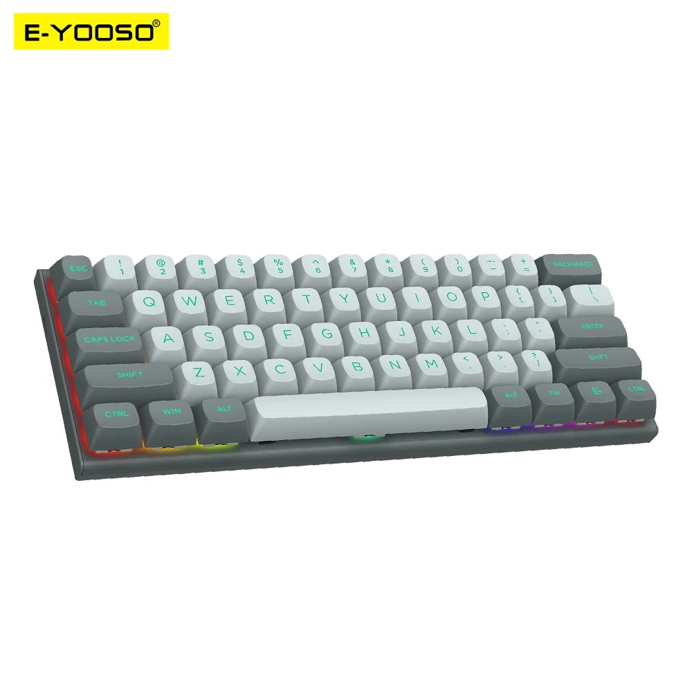 E-YOOSO Hz-61 RGB USBミニ8K RTメカニカルゲーミングキーボード