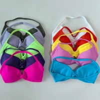 NO LOGO 2PCS Gym Set Women Strappy Yoga Bra Top High Waist Workout Scrunch Shorts Sports Suit Seamless Yoga Set Fitness Clothes - Image 3