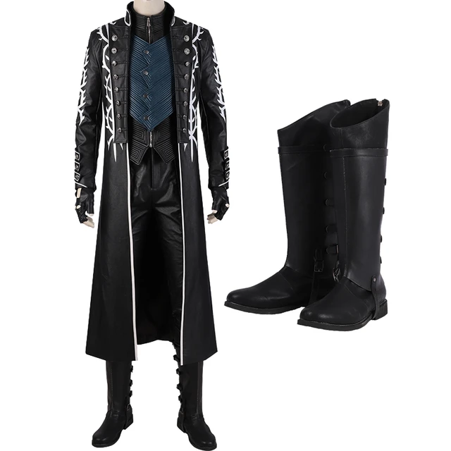 Devil May Cry 3 (DMC 3) Cospaly Vergil Cosplay Vergil Outfit Costume