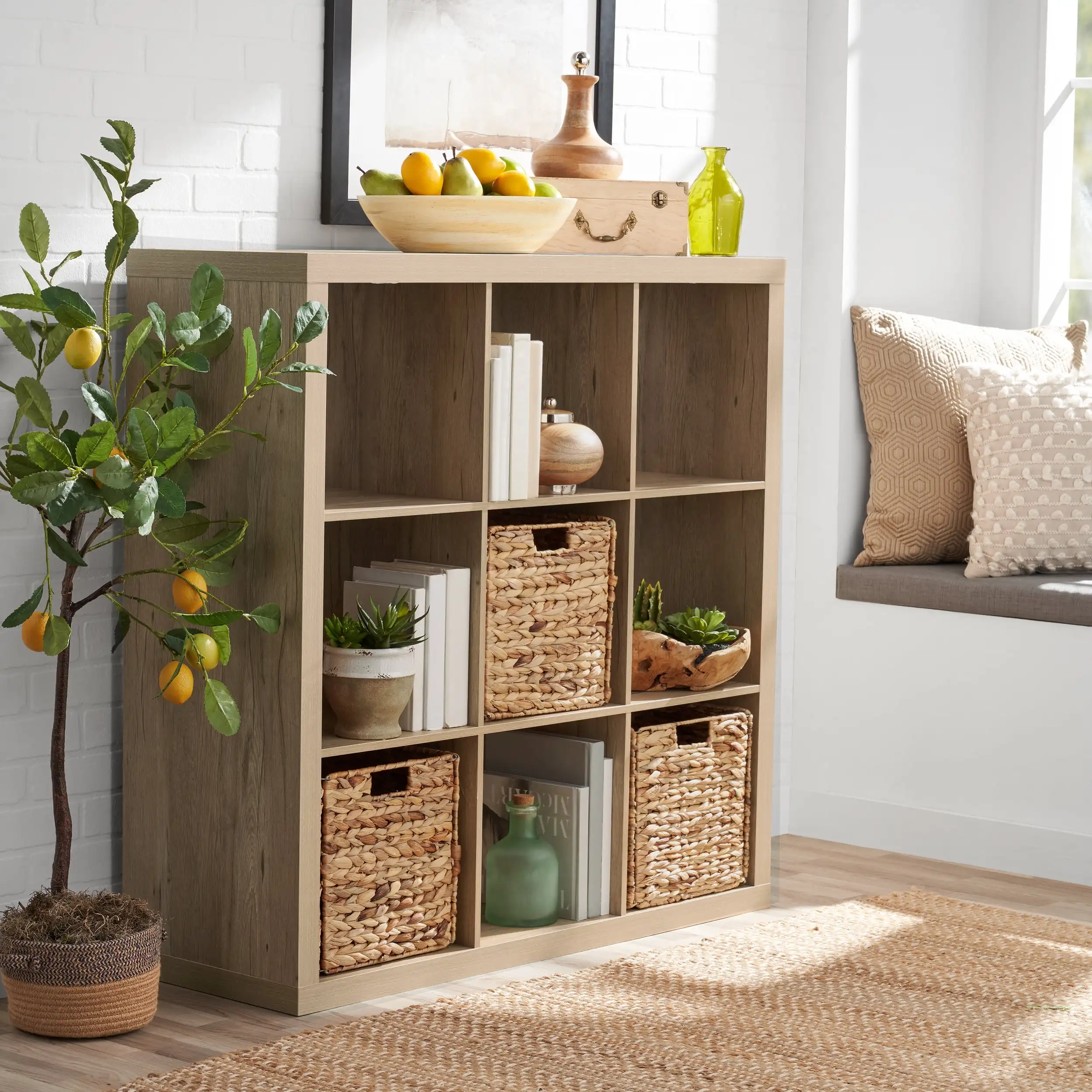 

Better Homes & Gardens 9-Cube Storage Organizer, Natural
