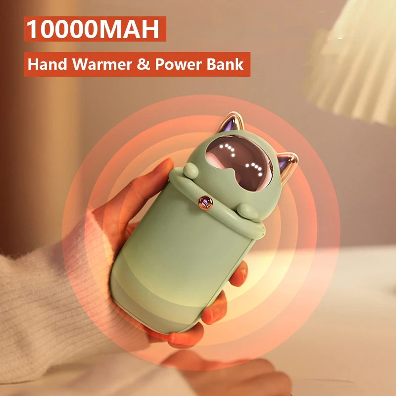 10000mah Electric Hands Heater Mini Portable Usb Hand Warmer Mobile