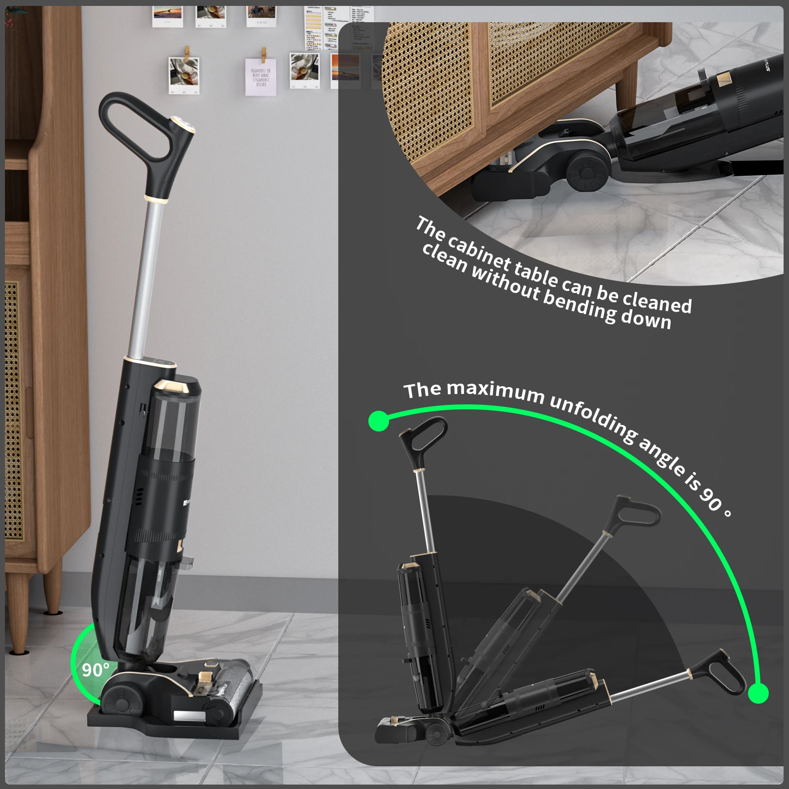 DayPlus Cordless Wet and Dry Vacuum Cleaner and Mop for Hard Floors, 3 in 1 Brushless Vacuum Cleaner With Self-Cleaning Function 3