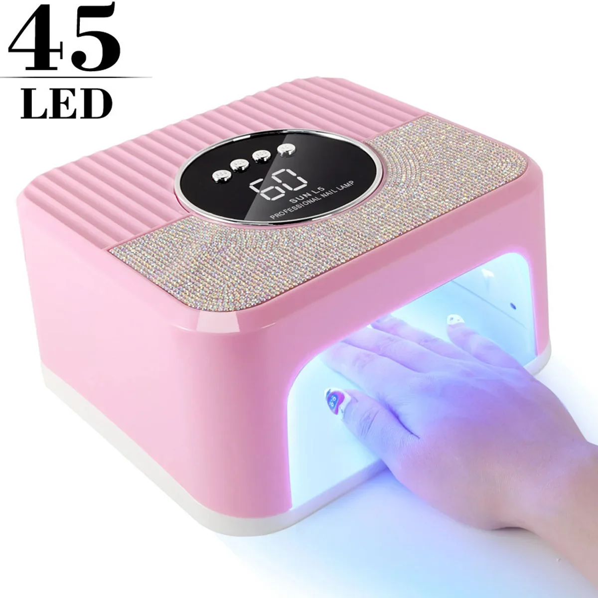 sunL5 260W Professional Nail Dryer 45 eds Nail Dryer UV Lamp for Curing All Gel Nail Polish Motion Sensing Manicure Pedicure ﻿ 3