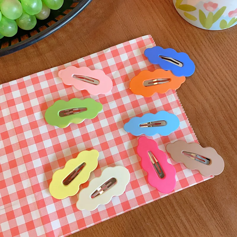 

HEALLOR 10Pcs Candy Color BB Hairpin Cute Bang Clip Women Girls Hair Clips Headwear