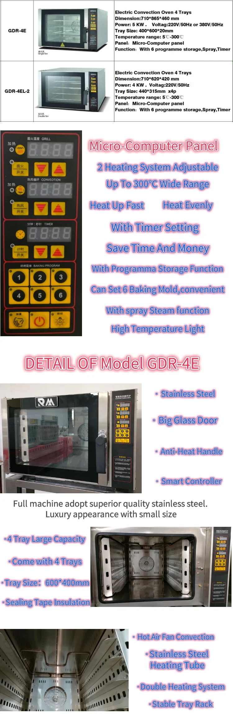 40cm 45cm Built in Multi-function Single Kitchen Built-in Ovens Mini for Baking Home Macarons Sale Oven-for-steaks