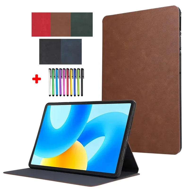 Elegant PU Leather Tablet Case with Soft TPU and Stylus Holder
