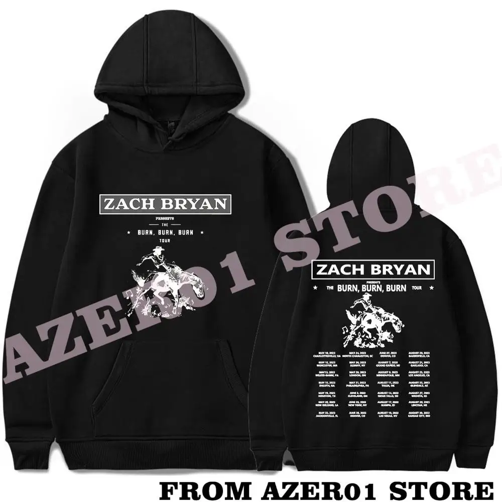 

Толстовка Zach Bryan The Burn Tour Merch, Зимняя Мужская/Женская милая уличная одежда с капюшоном и длинным рукавом, толстовка с капюшоном