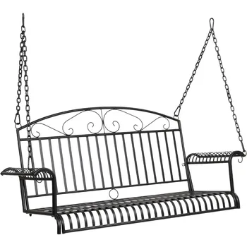 Upgraded Metal Patio Porch Swing 1