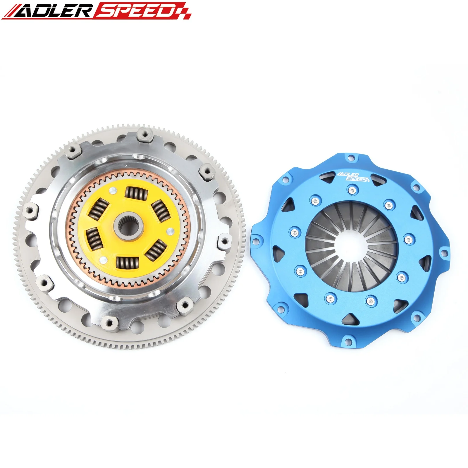 ADLERSPEED 스프링 클러치/레이싱 클러치 트윈 디스크 8.5인치(215mm) 클러치 (97-05 아우디 A4; A4 콰트로/98-05 폭스바겐 파사트 1.8L B5, B6 용)