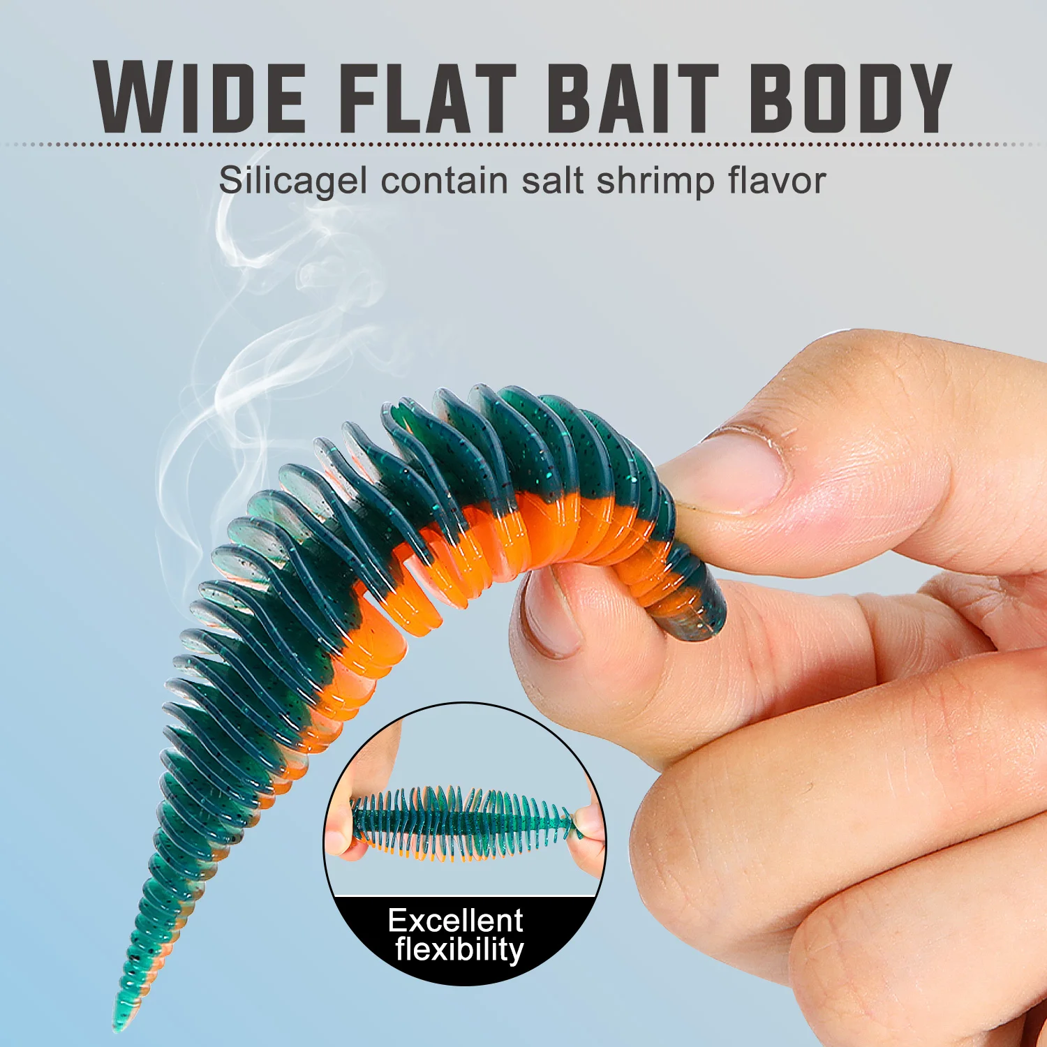 Sougayilang 5PCS 낚시 미끼 벨로우즈 아가미 웜 낚시 미끼 10cm/13g 7.5cm/6g 잉어베이스 파이크 낚시  Pesca에 대한 유충 부드러운 미끼 - AliExpress