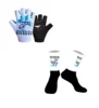 2024 BAHRAIN VICTORIOUS Team  One Pair Half Finger Cycling Gloves + ONE PAIR CYCLING SOCKS 1