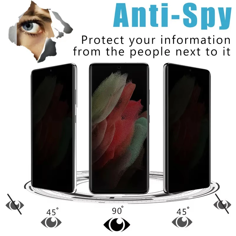 1PCS Anti-Spy Tempered Glass Privacy Screen Protector