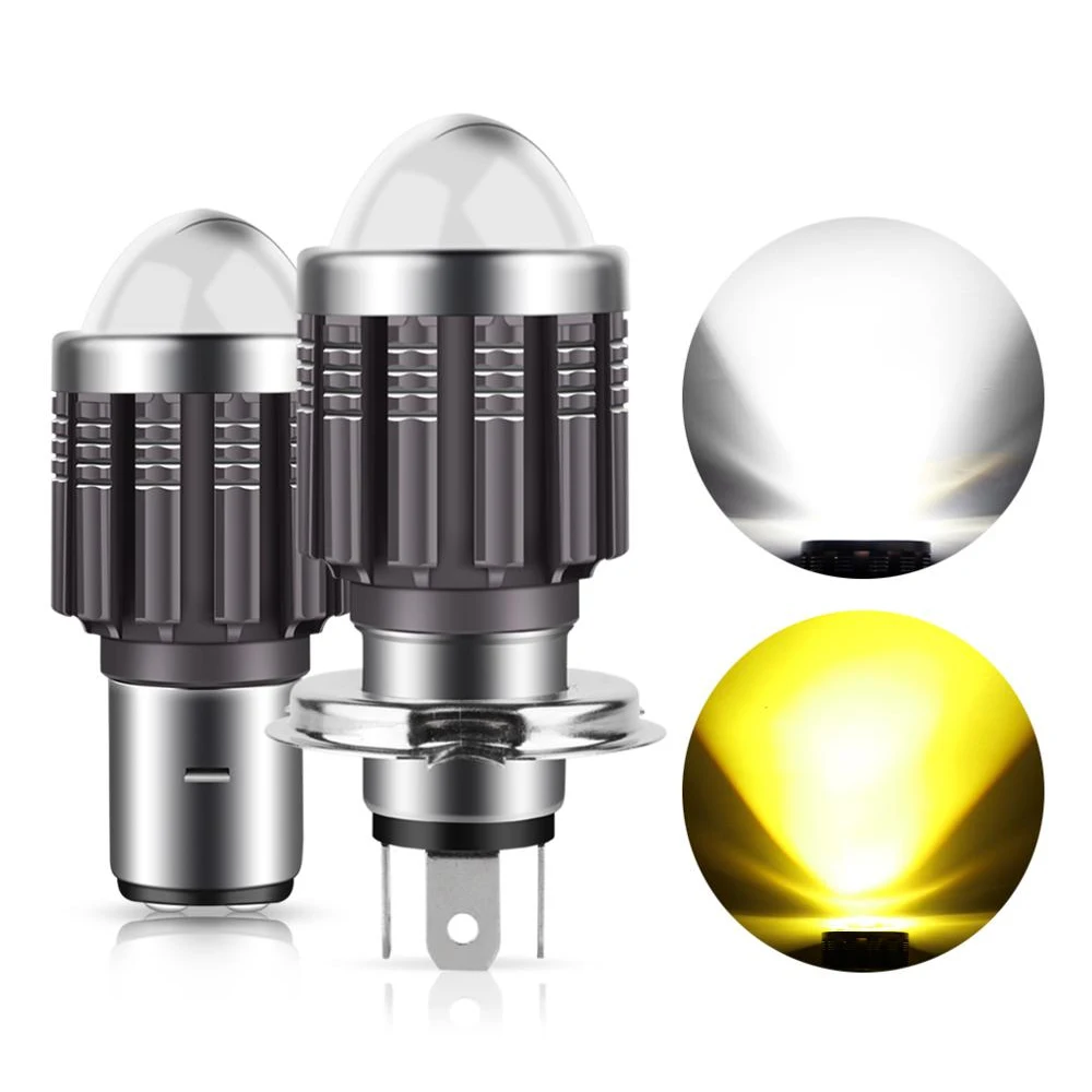 

5PCS 12V H4 HS1 H6 BA20D Motorcycle LED Fog Light 10000lm CSP Chips HD Lens Waterproof Headlight Bulbs for Motor Boats Cars UTVs