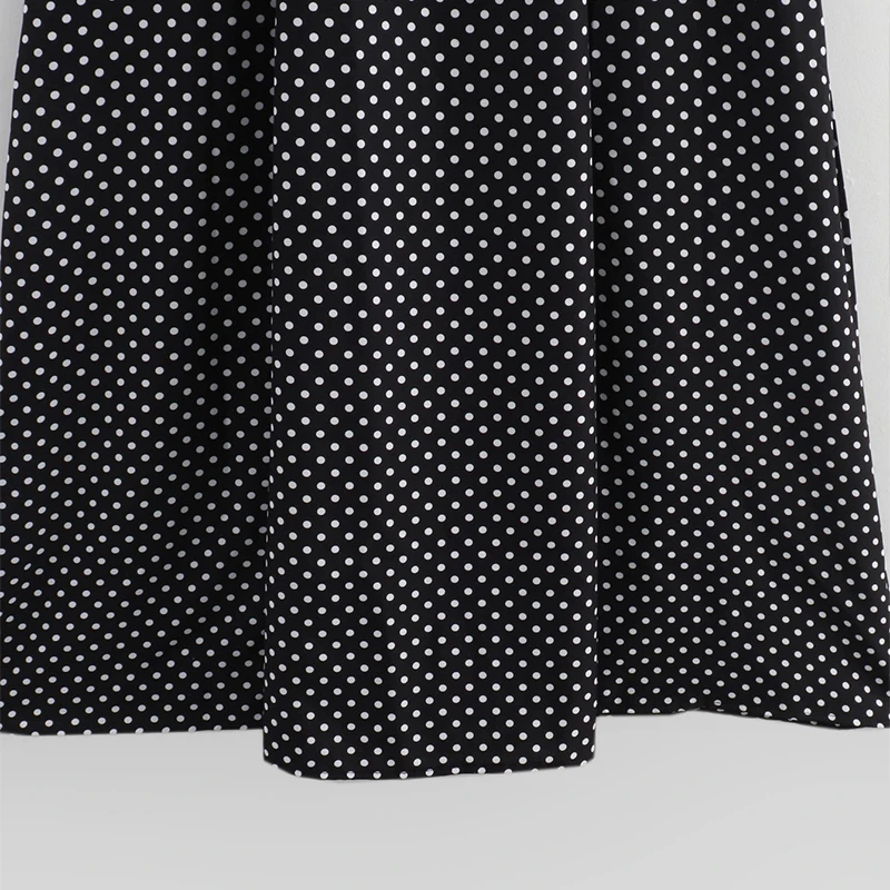 Elegant Dot Strapless Maxi Dress Women Pleat V-neck Sleeveless Backless High Waist A-line Dresses 2025 Summer Vacation Robes New