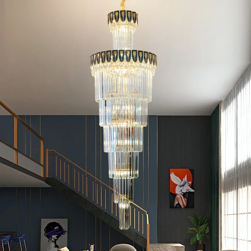 

Вилла с полым дуплексным зданием, хрустальная люстра, винтовая лестница, лестница, постмодерн, гостиная, гостиница, искусственное освещение, роскошное освещение